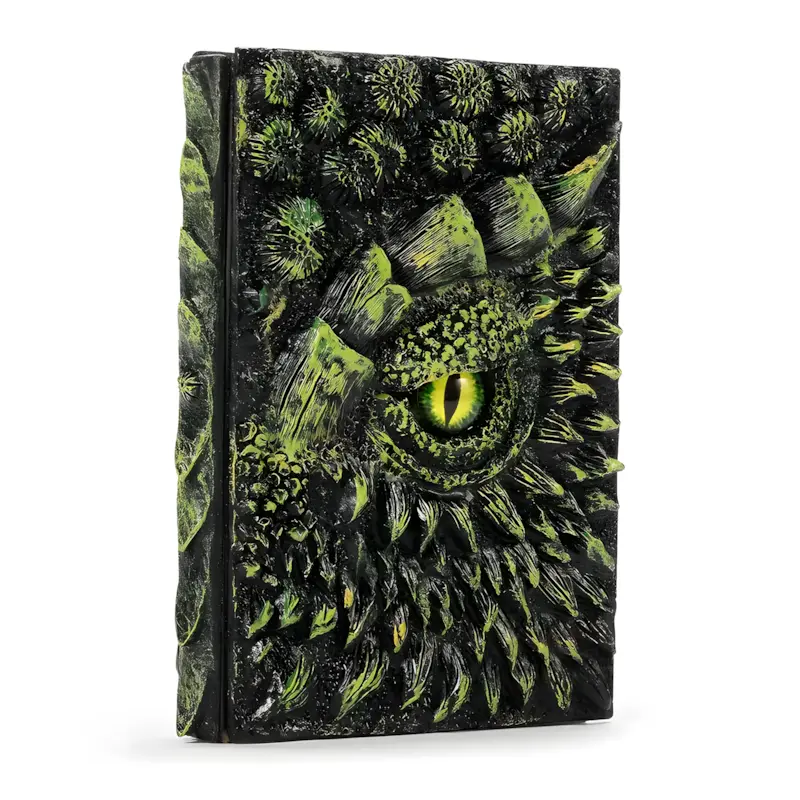 3D Embossed Dragon Eye Hardcover Gothic Notebook - Premium Handmade Journal, Office Stationery for Fantasy Collectors, Journaling Supplies, Sketchbook Ideas for Readers, Unique Desk Decor