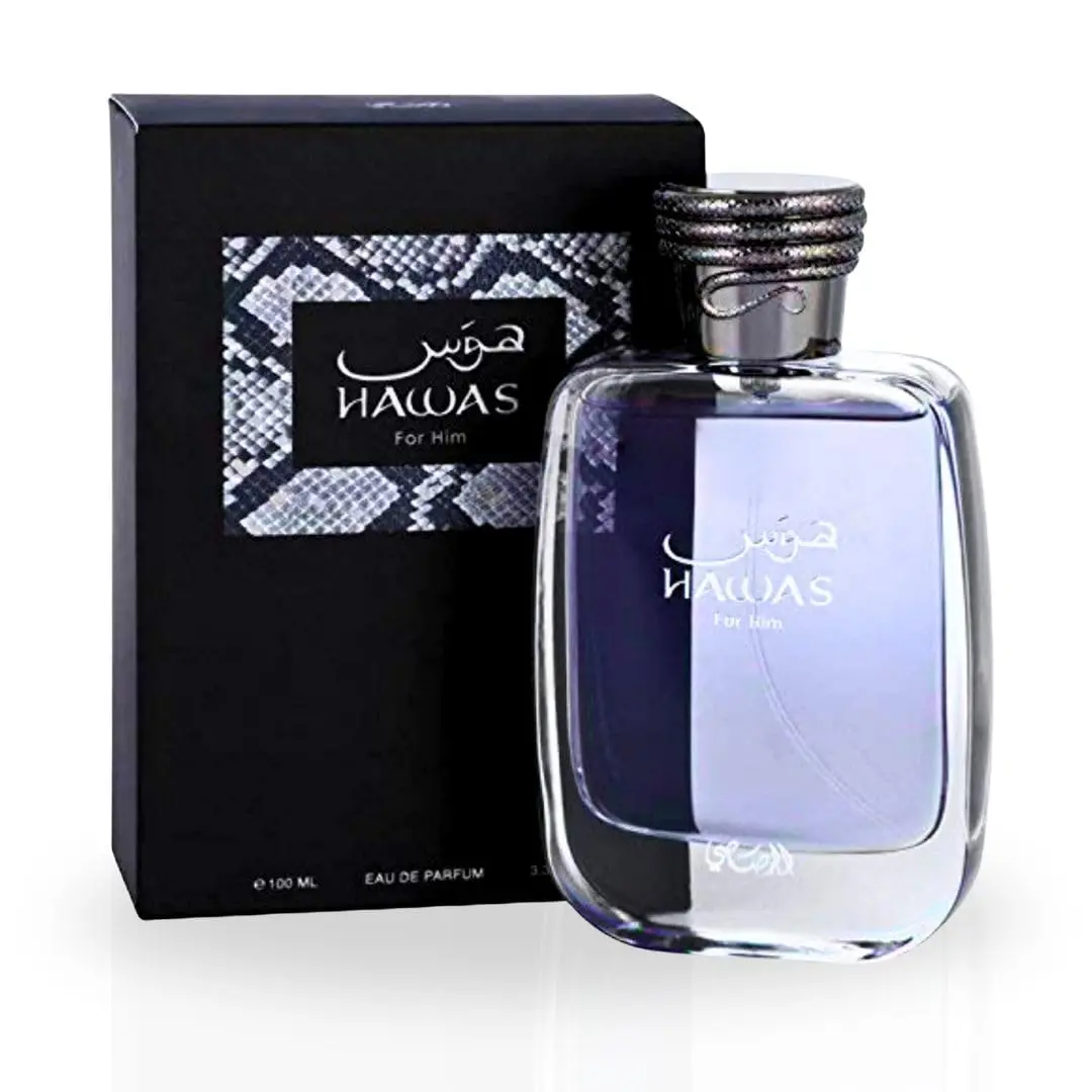 Rasasi Hawas for Men Eau de Parfum Spray, 3.33 Ounce
