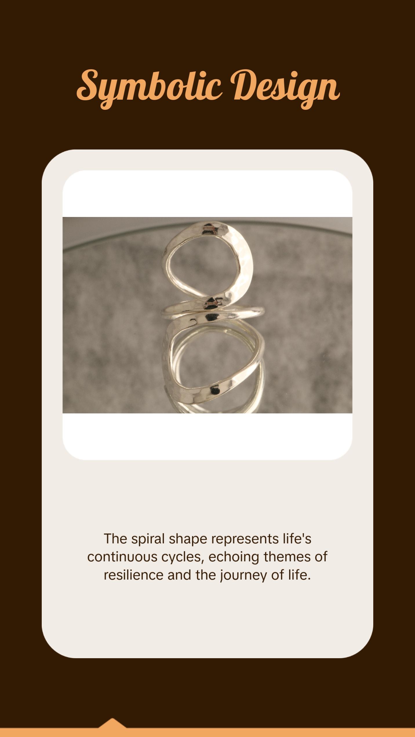 Spiral Flow - Over 8 Grams Of 925 Sterling Silver Statement Ring