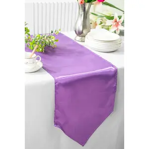 13.5"x108" Satin Table Runner - Victoria Lilac (1pc)