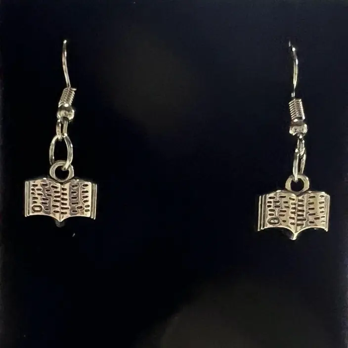 Book Charm Earrings
