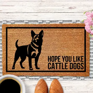 Hope You Like Australian Cattle Dogs Doormat, Cattle Dog Doormat, Dog Door Mat, Australian Cattle Dog Gifts,Cattle Dog Owner Gift ,Cattledog