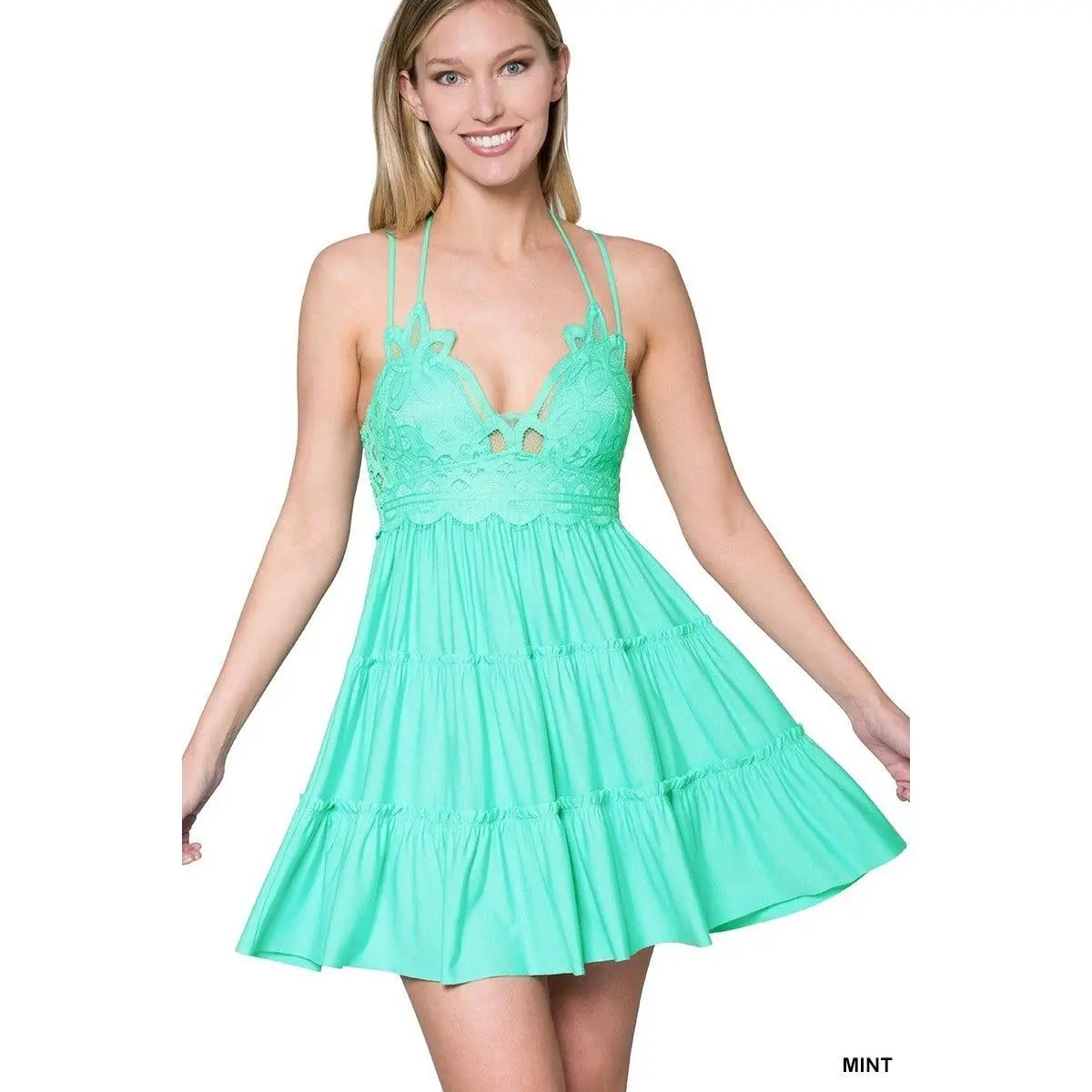 falling for you dress tiktok Falling for You Ruffle Tank Dress