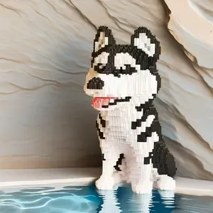 5246-Piece Husky 3D Puzzle Toy, Animal Shape Puzzle, Adult Colorful Building Blocks, Perfect Gift for Holidays, Home Decor & Fun Learning