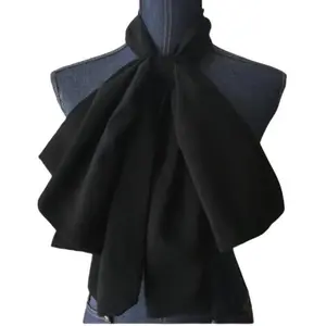 Dru Christine Black Oversized Statement Bowtie - Unisex, Adjustable Design, Customizable Fabric Options, Perfect Addition to Any Look