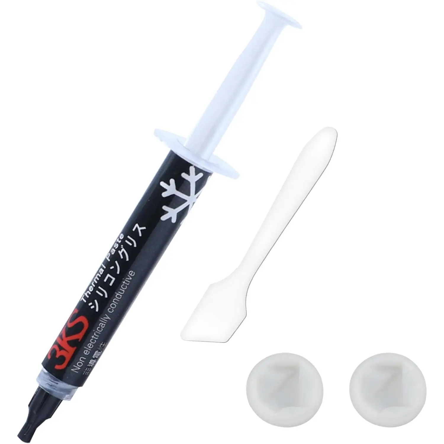 Thermal Paste CPU 10g, 12.8W Thermal Compound Tape Tool for All Coolers CPU GPU IC Processor, Carbon Based High Performance, Non-Conductive