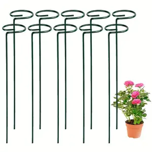 Garden Plant Pile, Garden Metal Single Stem Plant Bracket, Tomato, Orchid, Peony, Rose Garden Flower Bracket, Plant Support, Climbing Planting Stand, Garden Supplies, Wall Plant Holder