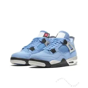 Retro college blue and silver casual sports versatile durable and comfortable basketball shoes