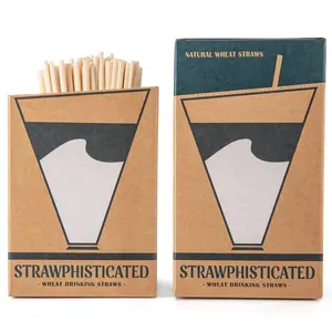 Wheat straws (standard size) Drinking straws