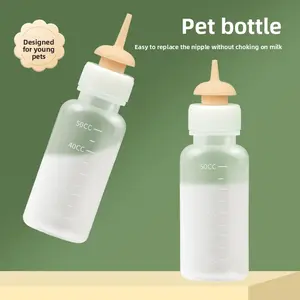 Pet Cat Milk Bottle Newborn Kitten Puppy Nipple Silicone Soft Nipple Puppy Rabbit Feeder Cat Supplies
