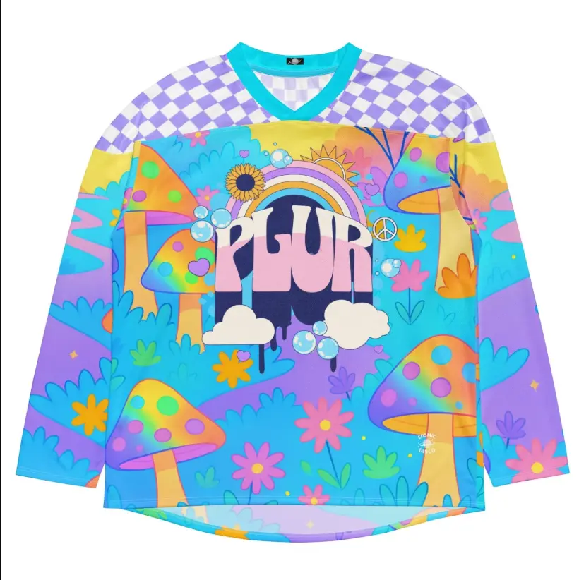 PLUR PRINCESS EDC Rave Jersey, Psychedelic Festival Outfit, Comfy Outfit