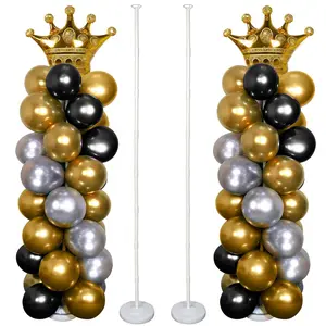 Balloon Column Kit for Floor, 63 Inch Tower with Base for Birthday, Wedding, Baby Shower Decor