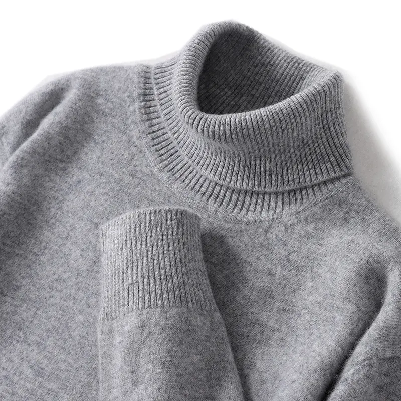 【 High neck 】 Light gray