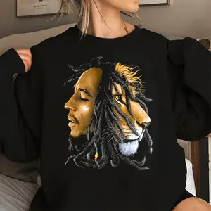 Bob M Custom Personalized Sweatshirt, Reggae Music Hoodie, Rastaman Multi Coloured Face, O Love Vintage Tee, Rastafarian S Novelty Shirt, Kaya Gift, Rock To S The Rock Tshirt LMDI 228
