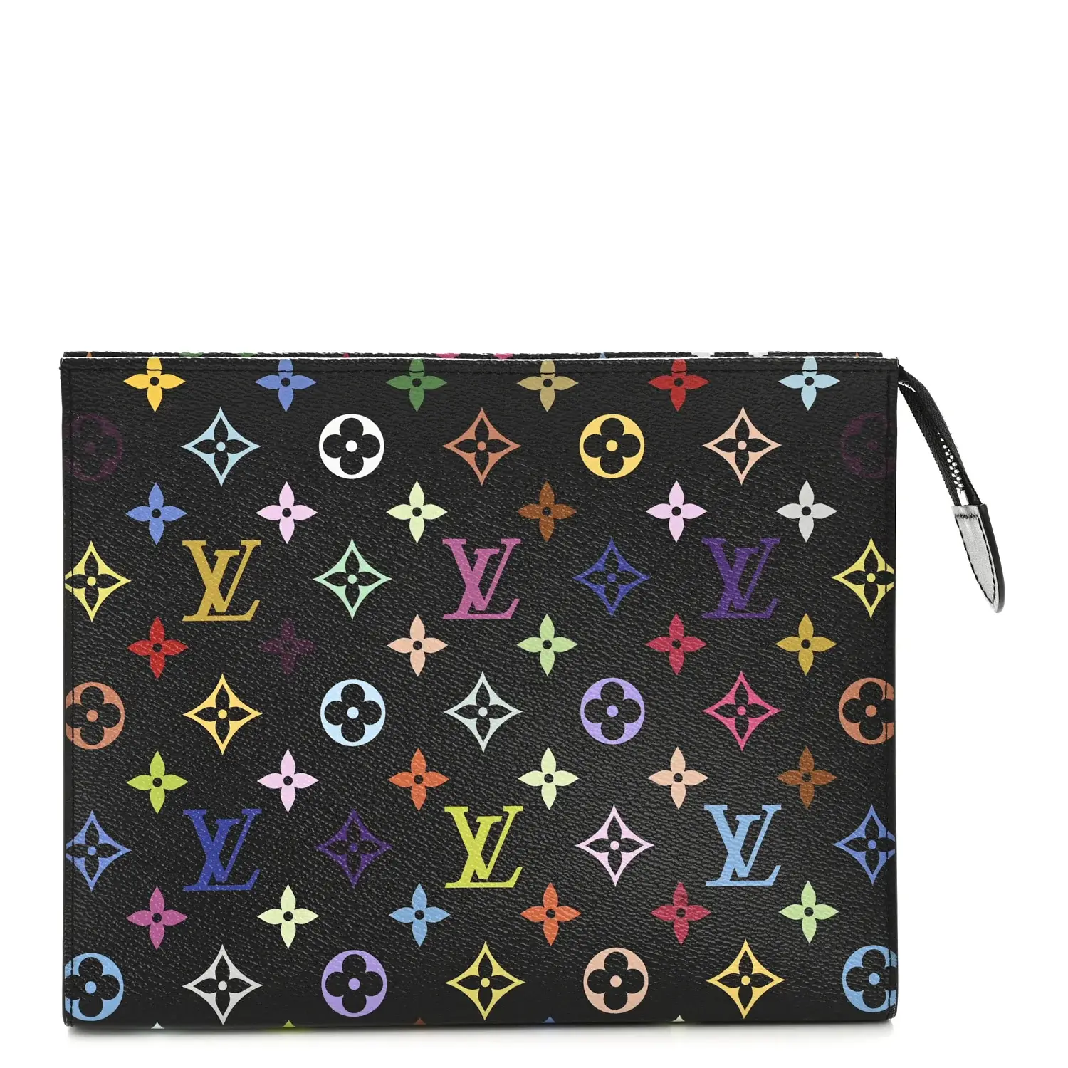 Pre-owned Louis Vuitton Monogram Multicolor Canvas Small leather goods LV X TM Monogram Multicolor Toiletry Pouch 26 Black