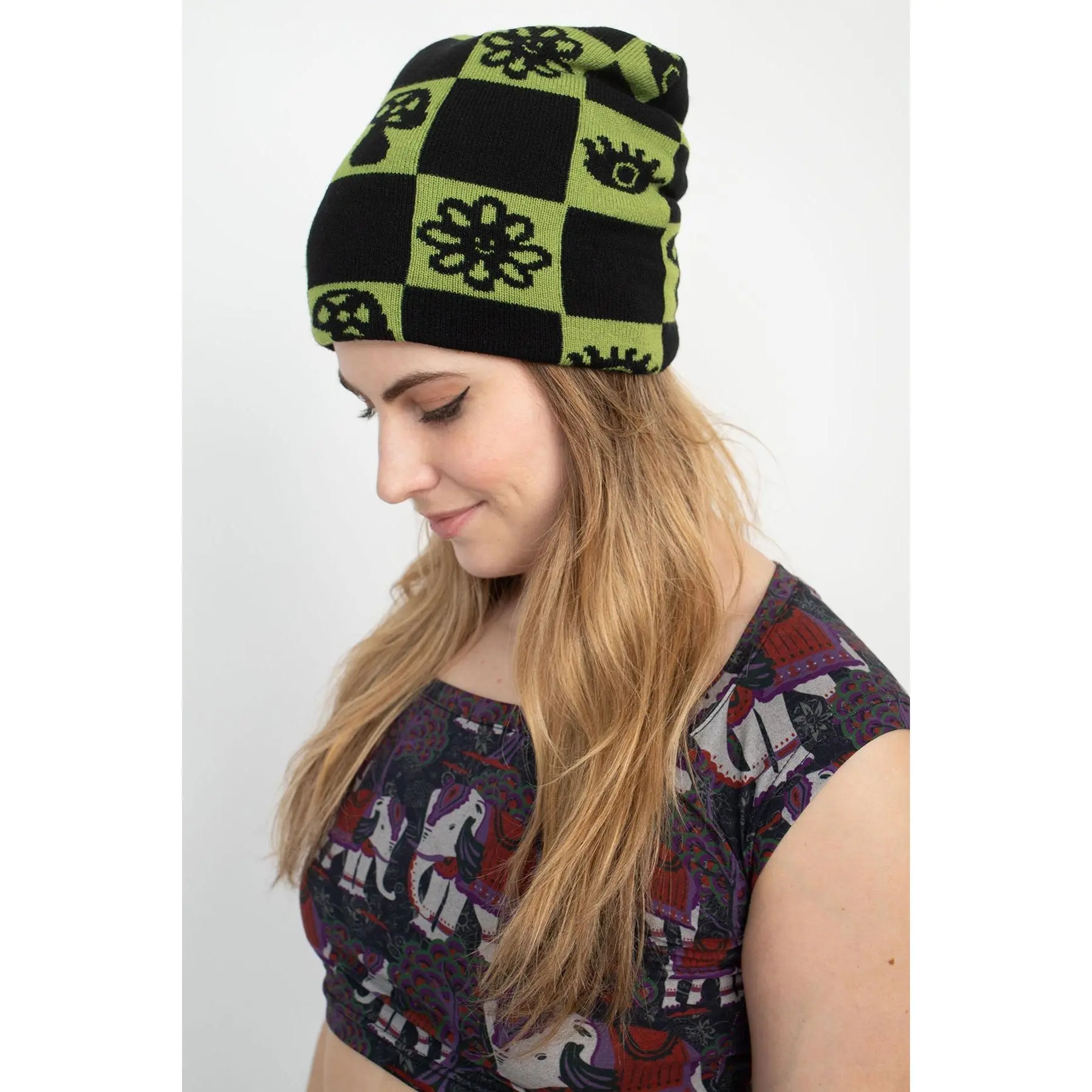 Checkerboard Beanie