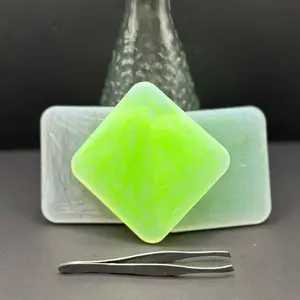 Bright green- Trich relief silicone picky pad - 3 pack, 2.5" x 2.5" Textured Fidget Pads for Trichotillomania skin picking ADHD anxiety stress relief