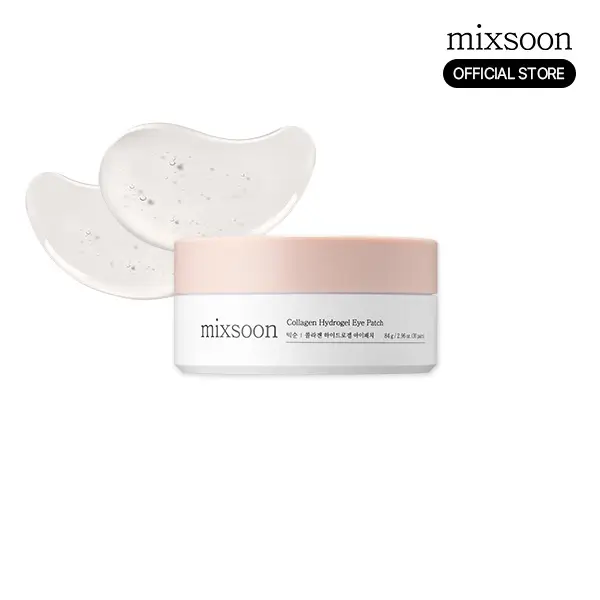 [mixsoon Official Shop] Collagen Hydrogel Eye Patch 30 pairs (60ea) - Collagen Patch that adds elasticity to bulging and wrinkled eye areas, Korean Sk