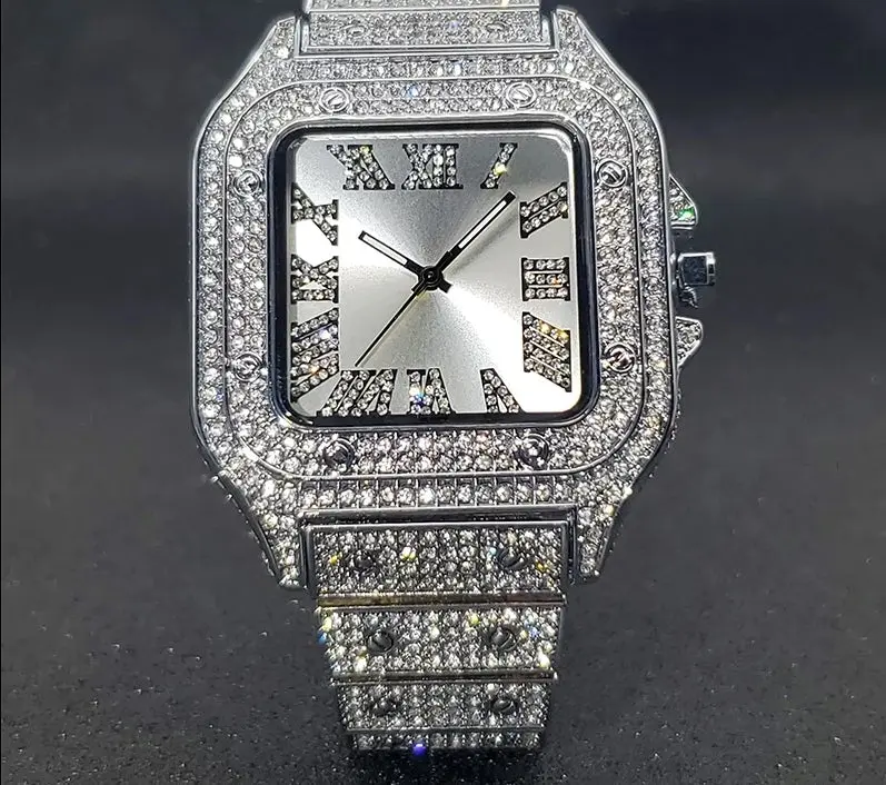 BLING ROMAN WATCH (SILVER & GOLD)