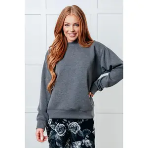 Settle In Mock Neck Sweatshirt