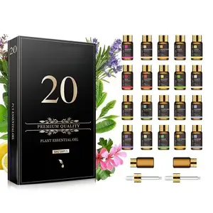 Essential Oil Set, 20 Counts Multi-scented Essential Oil Set, Bedroom Accessories Aromatherapy Oil, Best Summer Fragrances, Home Decor										