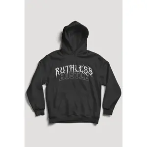 Ruthless Hustle Hoodie (White Logo)
