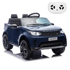 GARVEE 12V Ride On Car Licensed Land Rover Style with 4.5Ah Battery, Dual Motors, 3 Speed Modes, and Enhanced Safety Features in Dark Blue