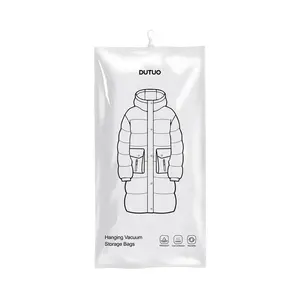 Dutuo 3-Pack Hanging Vacuum Compression Bags – Magic Seal for Down Jackets & Clothes, Space Saver Wardrobe Storage