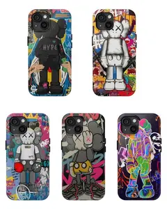 5pcs Aesthetic Kaws Phone Case, Cool For iPhone