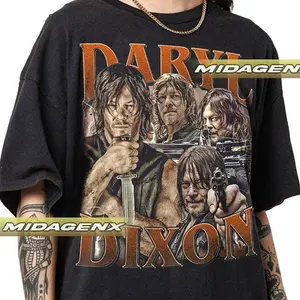 Daryl Dixon The Walking Dead Vintage T-Shirt, Gift For Women and Man Unisex T-Sh