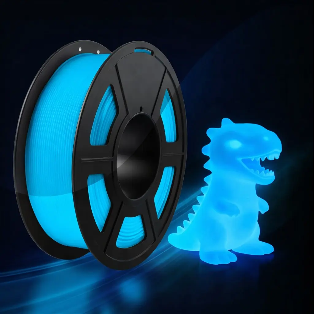 Filajoy Night Glow Pla Filament 1.75mm 250g/500g, Durable Fluorescent Material for Student Creative Practice, Science Exhibition & Classroom Models