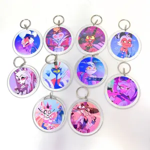 Helluva Boss Circle Keychains