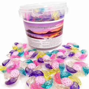 1 barrel/600g of six-in-one laundry beads, laundry capsules, Laundry Detergent Pods, containing softener, laundry beads with long-lasting fragrance and deep cleaning function, which are better than washing powder and laundry detergent