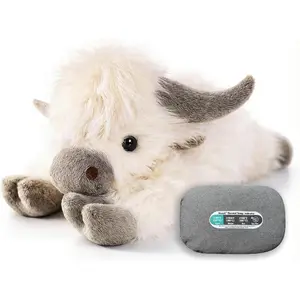 24" |   5 Pounds Highland Cow Weighted Stuffed Animals with Removable Unscented Microwavable Pouch, Cute Coolable Warmable Weighted Plush Gift for Kids & Adults