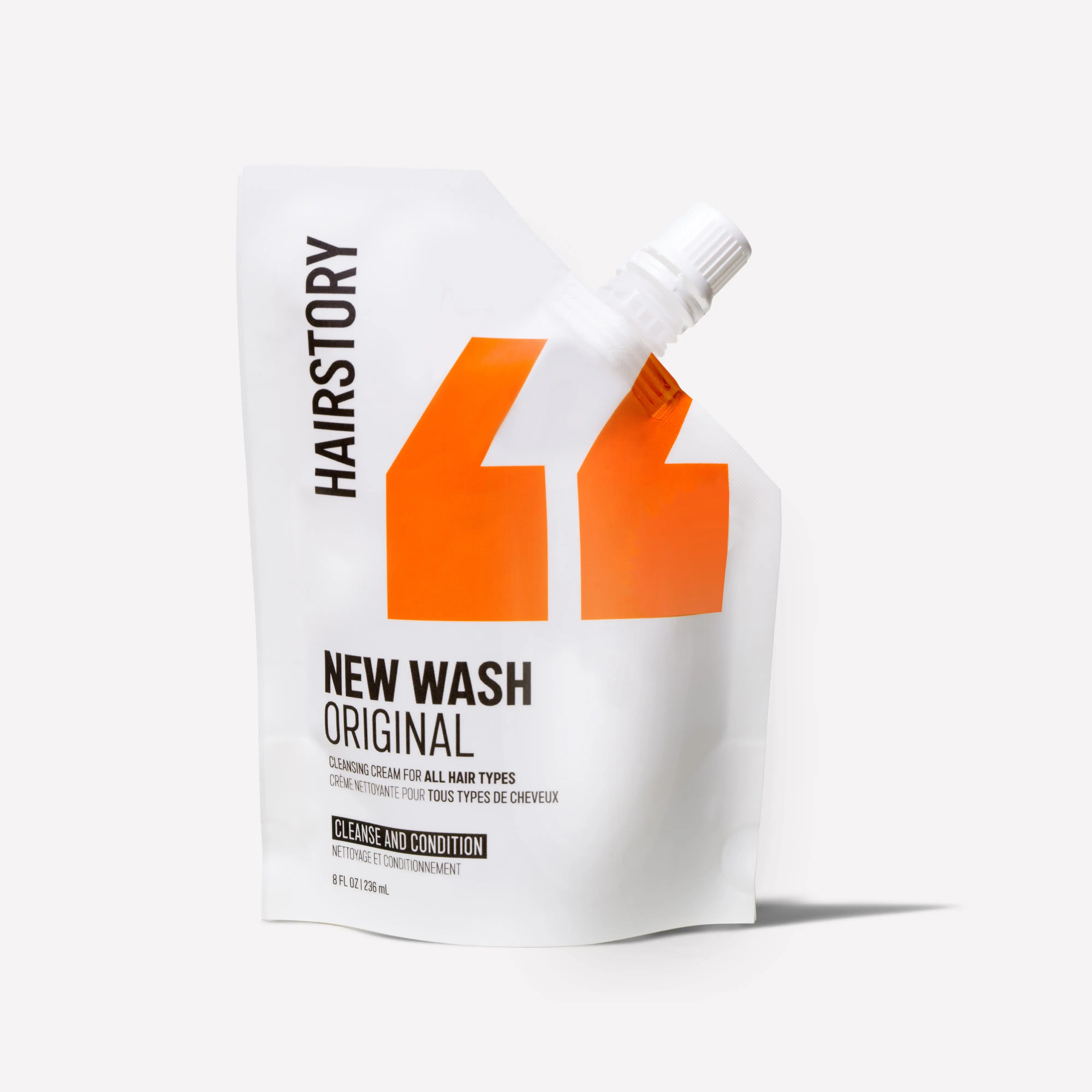 HAIRSTORY New Wash Original 8oz Refill - Cleansing Cream for All Hair Types