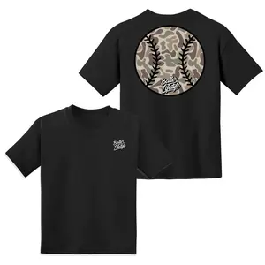 Camo Baseball Baller Lifestyle Youth and Adult T-Shirt, 2-sided Design, Baseball Shirt, Youth Shirt, Youth Clothes, Trending Kids Shirt, Youth Outdoor Clothing, Back to School Shirt, Gift for Boys and Girl