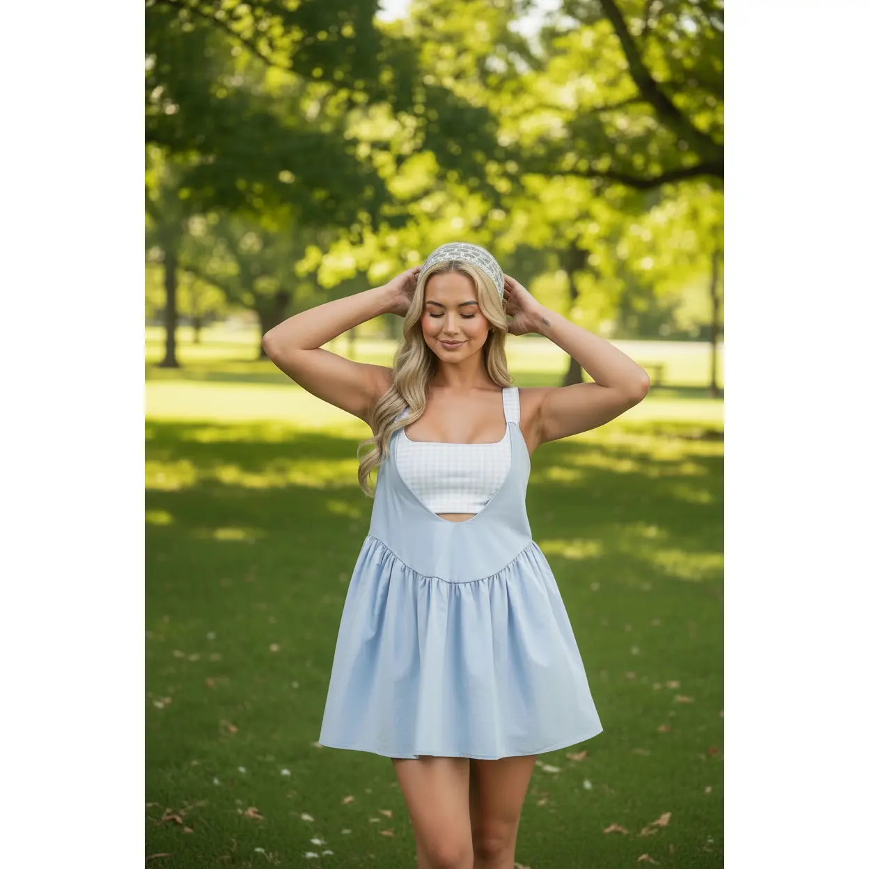 GINGHAM PLAY DRESS