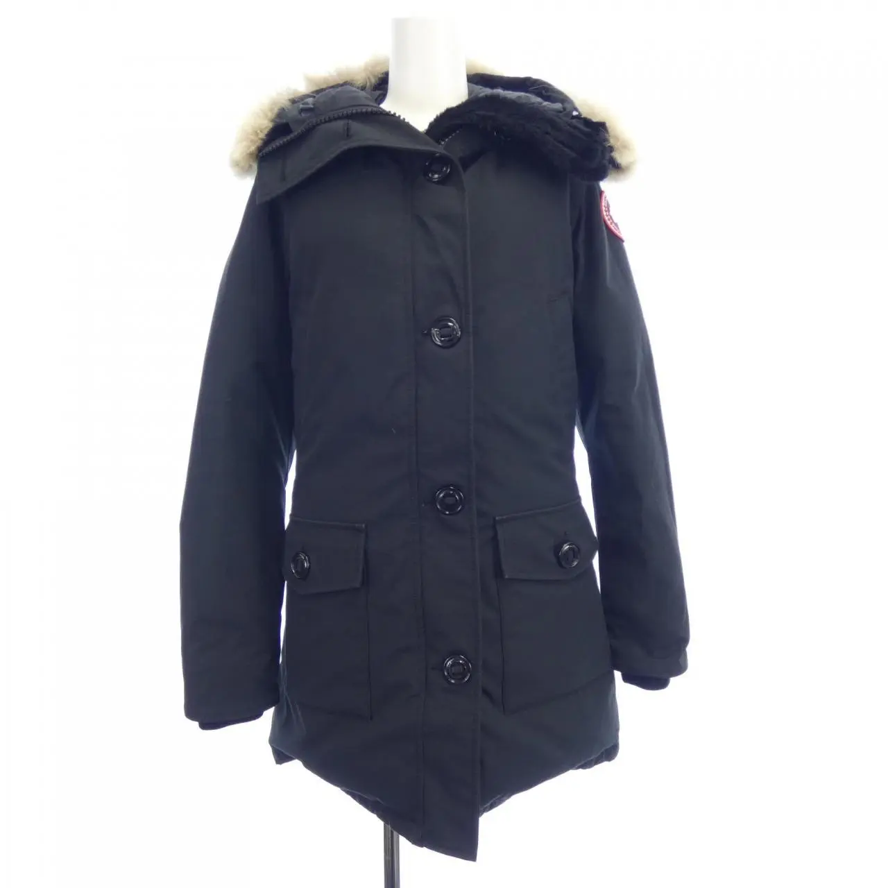 Pre-owned Canada Goose Nylon Small Leather Goods Bronte Down Coat
