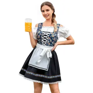 Milalee Womens Oktoberfest Bavarian Costume Authentic German Dirndl Dress Traditional Festival Outfit Perfect for Themed Parties Celebrations 32019
