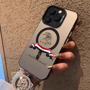 PIKPAKA Iraq National Flag Logo Phone Case, Casing, Smartphone, Cellphone For IPhone 17 16 15 14 13 Pro Max Air Magnetic MagSafe Matte Laser Metallic Aurora Gradient Finish, Durable Scratch-Resistant Anti-Fingerprint Protective Cover