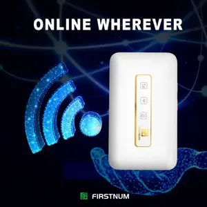 FIRSTNUM 2026 Upgrade Mobile Hotspot, Portable WiFi Hotspot for Travel in 160+ Countries, Connect Up to10 Devices, No SIM Card Required and No Contract eSIM Hotspot,  1GB Free Data Monthly wifi hotspot device
