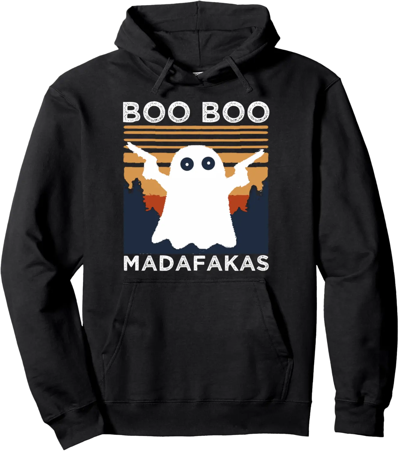 Funny Boo Boo Madafakas Halloween Ghost Pistol Saying Pullover Hoodie - Keithhodges Shop 44B0BR3B7YZJ
