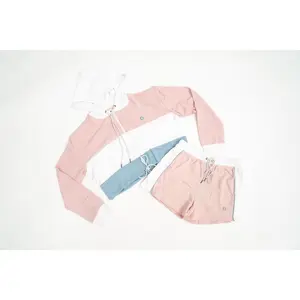 Dope Duffle Ladies Croptop hoodie shorts set