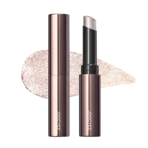 JOOCYEE Jelly Highlighter Stick, Long-lasting & Water Resistant Eyeshadow for Face & Body, Brightening with a Dewy Glow and Shimmer Finish