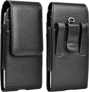 Cell Phone Holster for  Galaxy S25 Ultra S24 S23+ S22 S21 S20 FE A16 A15 A14 A35 A36 5G A12 A13 A32 A52 A51 A71 Note 20 Ultra J7 J3 PU Leather Belt Clip Holster Pouch Holder Carrying Case