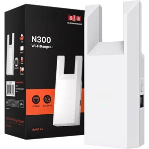 WiFi Extender N300, WiFi Extender Signal Booster, with Ethernet Port, Up to 800 Sq. Ft.,Single Band WiFi Booster, Repeater Mode&AP Mode,Easy Setup,2.4GHz only(R10-WT)