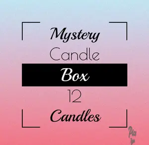 Mystery Candle Box. Clearance candles. Mystery candles. Discount candles. Sale candles. Soy candles. Wooden wick candles.