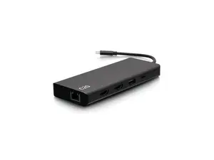 C2G 4K USB C Dual Monitor Dock HDMI Ethernet USB 3.5mm & 60W Power C2G54488