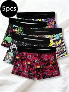 Men's Underwear Boxer Briefs, Moisture Wicking, Comfortable and Close-Fitting, 5-Pack