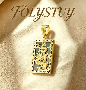 [70mm with 32mm Dragon Pendant]FOLYSTUY(YNK12) Dragon Pendant - Versatile Wear for Men & Unisex Style
